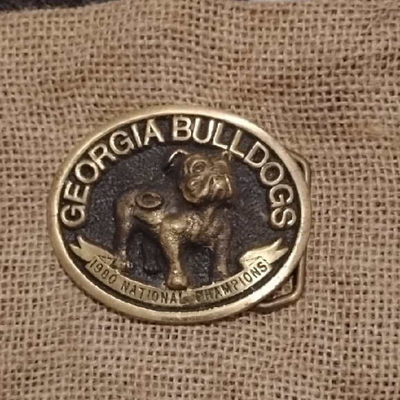 Georgia Bulldogs Gold Belt Buckle